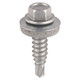 Metal Construction Stitching Screws - For Sheet to Sheet - Hex - EPDM Washer - Self-Drilling - Exterior - Silver Organic