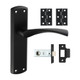TIMCO Zeta Latch Door Pack - Matt Black - Mixed