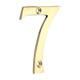 TIMCO Door Numeral 7 - Polished Brass - 75mm