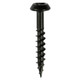 Rainwater Screws - PZ - Low Profile Pan - Exterior - Black