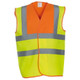 HVW100 Two-tone Hi Vis Waistcoat - Orange/Yellow
