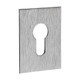 TIMCO Euro Profile Self-Adhesive Escutcheon - Oblong - Satin Stainless Steel - 65 x 47mm
