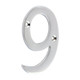 TIMCO Door Numeral 9 - Polished Chrome - 75mm