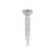 Metal Construction Timber to Light Section Screws - Countersunk - Wing-Tip - Self-Drilling - Exterior - Silver Organic