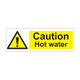 Caution hot water