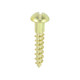 Solid Brass Timber Screws - SLOT - Round
