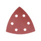 TIMCO Delta Sanding Pads - Mixed - Red - 95 x 95mm (80/120/180) - Pack of 5