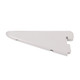 Twin Slot Shelf Bracket - White