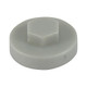 TIMCO Hex Head Cover Caps - White Aluminium - 19mm - Bag of 1000