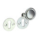 TIMCO Pair of Traditional Pattern Escutcheon - Satin Chrome - 32mm