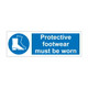 Protective footwear must be worn Sign