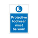 Protective footwear must be worn Sign