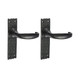 TIMCO Narrow Style Lever Latch Handles - Antique Black - 155 x 37mm