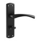 TIMCO Zeta Bathroom Handles - Matt Black - 175 x 45mm