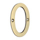 TIMCO Door Numeral 0 - Polished Brass - 81mm