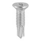 TIMCO Window Fabrication Screws - Countersunk Facet - PH - Metric Thread - Self-Drilling Point - Martensitic Stainless Steel & Silver Organic - 4mm x 16mm - Box of 1000