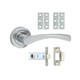 TIMCO Edleston Lever On Rose Door Pack - Polished Chrome - Mixed