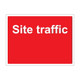 Site Traffic 600mm x 450mm - 1mm Rigid Plastic Sign