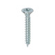 Twin-Threaded Woodscrews - PZ - Double Countersunk - Zinc