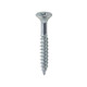 Twin-Threaded Woodscrews - PZ - Double Countersunk - Zinc