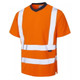 Leo T02 Braunton Coolviz Breathable EcoViz Rail T-Shirt