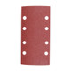 TIMCO 1/3 Sanding Sheets - Mixed - Red - Punched - 93 x 185mm (80, 120 & 180) - Pack of 5