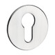 TIMCO Euro Profile Self-Adhesive Escutcheon - Round - Polished Stainless Steel - 52mm