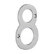 TIMCO Door Numeral 8 - Polished Chrome - 75mm