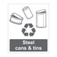 Steel cans and tins Sign