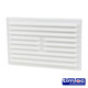 TIMLOC Internal Plastic Louvre Grille Vent with Flyscreen - White - 1211WF - 260 x 170mm