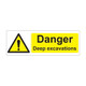 Danger Deep Excavations Sign