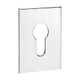 TIMCO Euro Profile Self-Adhesive Escutcheon - Oblong - Polished Stainless Steel - 65 x 47mm