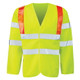 Hi Vis Jerkin - Yellow c/w Red Braces