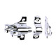 TIMCO Fanlight Catch - Polished Chrome - 50 x 60mm