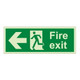 Fire Exit - Arrow Left Sign