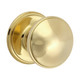 TIMCO Centre Door Knob - Polished Brass - 66mm
