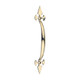 TIMCO Fleur De Lys Pull Handle - Polished Brass - 178mm