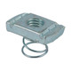 Channel Nuts Short Spring - Zinc