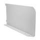 Twin Slot Shelf End - White