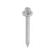 Metal Construction Thin Sheet Metal to Timber Screws - Hex - EPDM Washer - Slash Point - Exterior - Silver Organic
