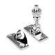 TIMCO Brighton Pattern Sash Fastener - Polished Chrome - 57 x 22mm