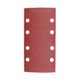 TIMCO 1/3 Sanding Sheets - 80 Grit - Red - Punched - 93 x 185mm - Pack of 5