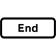 END Supplementary Plate to suit 750mm - Black Plastic Sign