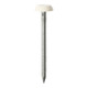 Polymer Headed Pins - Stainless Steel - White