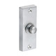 TIMCO Traditional Door Bell Push - Satin Chrome - 80 x 31mm