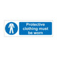 Protective clothing must be worn Sign