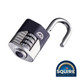 Squire Vulcan Combination Padlock - Boron Open Shackle - VULCAN COMBI 50 - 50mm