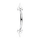 TIMCO Fleur De Lys Pull Handle - Polished Chrome - 178mm