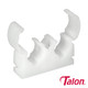 Talon Double Hinged Clip - White - TD15 - 15mm - Bag of 50