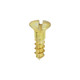 Solid Brass Timber Screws - SLOT - Countersunk